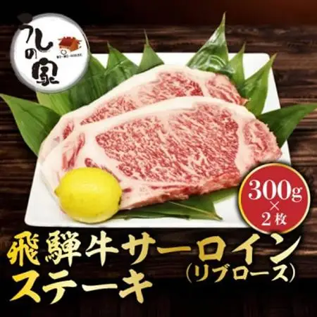 うしの家イチオシ飛騨牛サーロインステーキ　300g×2枚【配送不可地域：離島】【1364575】