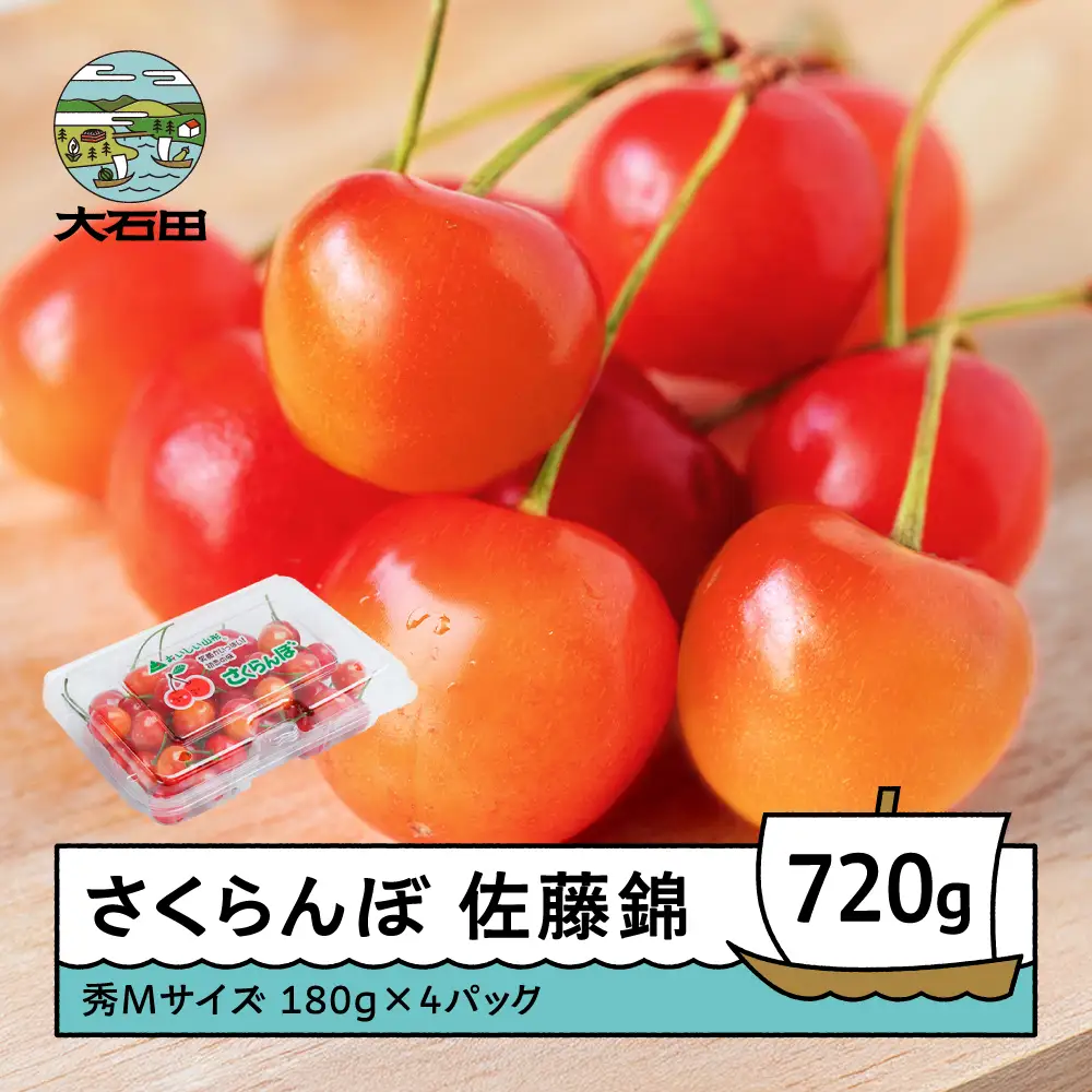 令和8年産 さくらんぼ 佐藤錦 秀M 720g ns-snsmp800