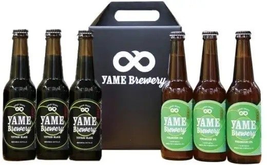 クラフトビール 飲み比べ2種6本 【ブラック 金賞受賞 / 深蒸しIPA 銀賞受賞】 福岡 八女ブルワリー 107-004