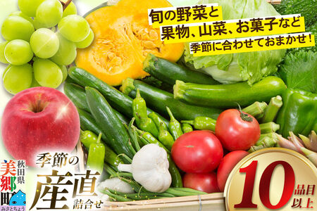 季節の産直詰め合わせ 野菜 山菜 果物 フルーツ お菓子 など