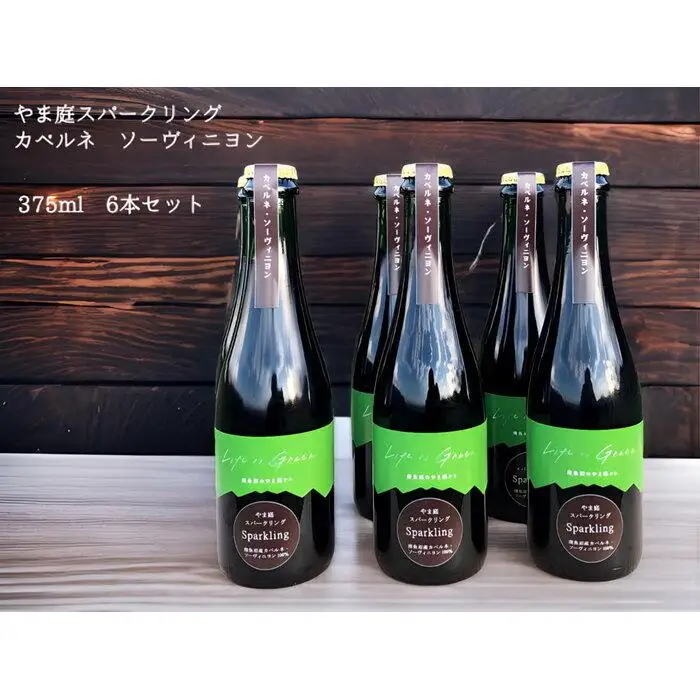 【本格・瓶内二次発酵】南魚沼産カベルネ・ソーヴィニヨン 辛口スパークリング赤 ハーフ6本セット