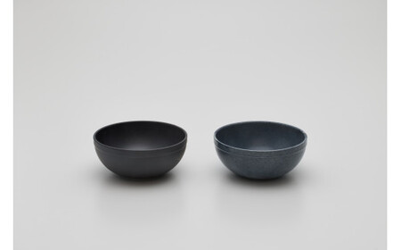 2016/ TY Bowl Set【2016/オリジナル】有田焼 食器 器 鉢 小鉢 ボウル 2個 ブラック グレー シンプル AA26-7