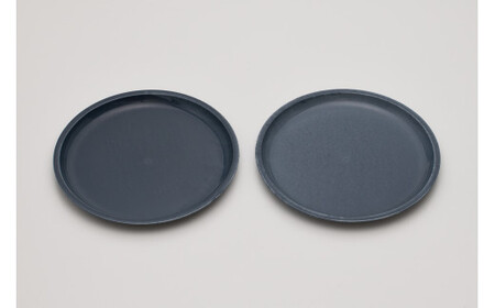2016/ TY Plate L Set【2016/オリジナル】有田焼 食器 器 皿 大皿 プレート 2枚 グレー シンプル AA60-127