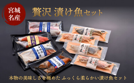 贅沢漬け魚セット 金華銀鮭 紅鮭 目抜 銀鱈 カラスがれい 金目鯛 吉次 黄金漬け 魚醤干し みりん漬け 西京本漬け 京粕本漬け