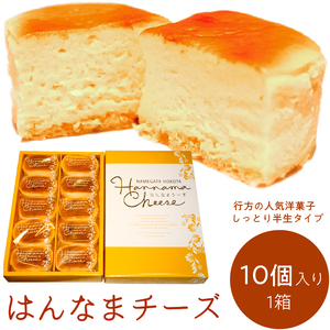 はんなまチーズ10個入り1箱｜デザート スイーツ チーズ はんなま はんなまチーズ人気 送料無料 茨城県 行方市(H-21-1)