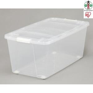 キャリーストッカー10個セットAA-740クリア／ホワイト アイリスオーヤマ