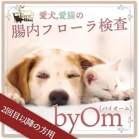 【2回目以降の方用】愛犬/愛猫の腸内フローラ解析「byOm(バイオーム)」【1367891】