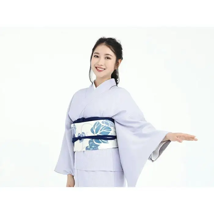 【たゆたふ】30秒で着られる色無地 袷 六花（ROCCA）（薄グレー Ｍサイズ）