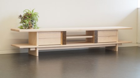 C014 テレビ ボード オーダーメイド 横幅1,600mm 北海道 鷹栖町 寄木細工 手作り 北海道産 無垢材 木工 木材 インテリア リビング 工房そなも テレビ ボード 