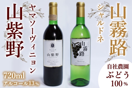 ホッコーワイナリー　山紫野・山霧路　2本セット　KA038_018
