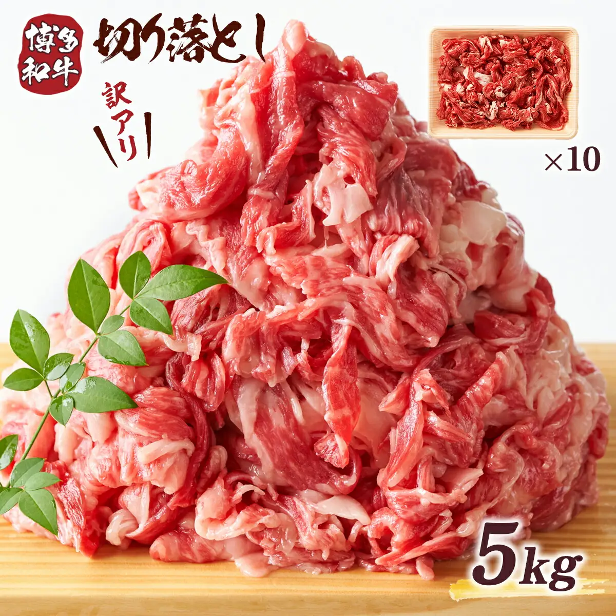 牛肉 切り落とし 訳あり 博多和牛 500g×10p 牛肉 [um40azp010023]