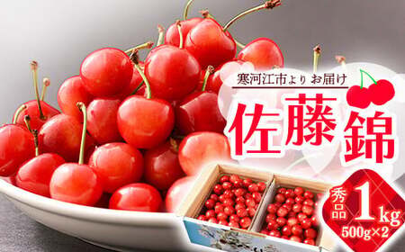 《先行予約》 令和8年産 山形の さくらんぼ  「 佐藤錦 」 1kg 秀品 L以上 山形県産 2026年産【2026年6月上旬頃～6月下旬頃発送予定】 ※配送不可 沖縄・離島 034-A-JA044