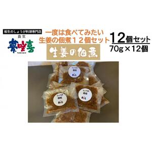 一度は食べてみたい生姜の佃煮12袋セット