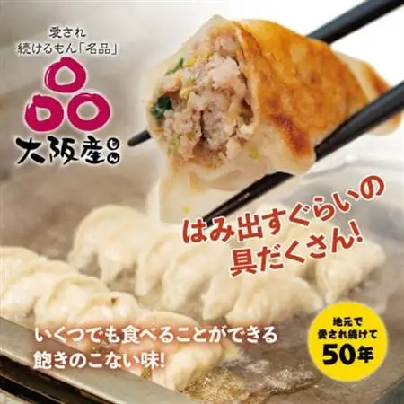 【大阪産(もん)名品】雁飯店の生餃子(冷凍)96個餃子(たれなし)_惣菜・加工品 餃子  ぎょうざ ギョウザ_【配送不可地域：離島】【1369738】