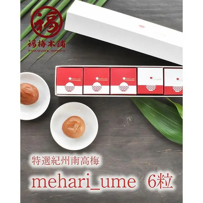 紀州南高梅　超大粒　mehari_ume6粒