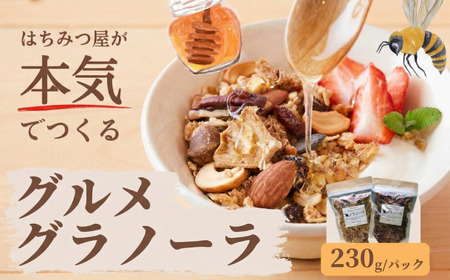 グラノーラ 無添加 国産はちみつ使用 【ノラノーラ ミケ&クロ】ココナッツ・ショコラ 簡易包装 2個セット（230g×2)_A-MT-A22A