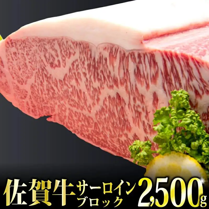 2.5kg「佐賀牛」サーロインブロック【チルドでお届け!】H-305
