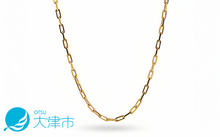 18金イエローゴールド 長小豆チェーンネックレス 43cm 優美な贅沢 大人ジュエリー[AM008] / SN1001-K18