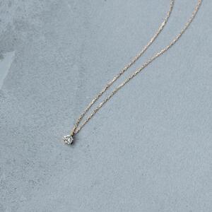 【K18イエローゴールド ダイヤモンドネックレス】0.1ct 気品あふれる6本たてづめデザイン 長さ40cm SN1003-K18 / 金 ゴールド ダイヤ ジュエリー アクセサリー ギフト プレゼント レディース シンプル 定番 ネックレス