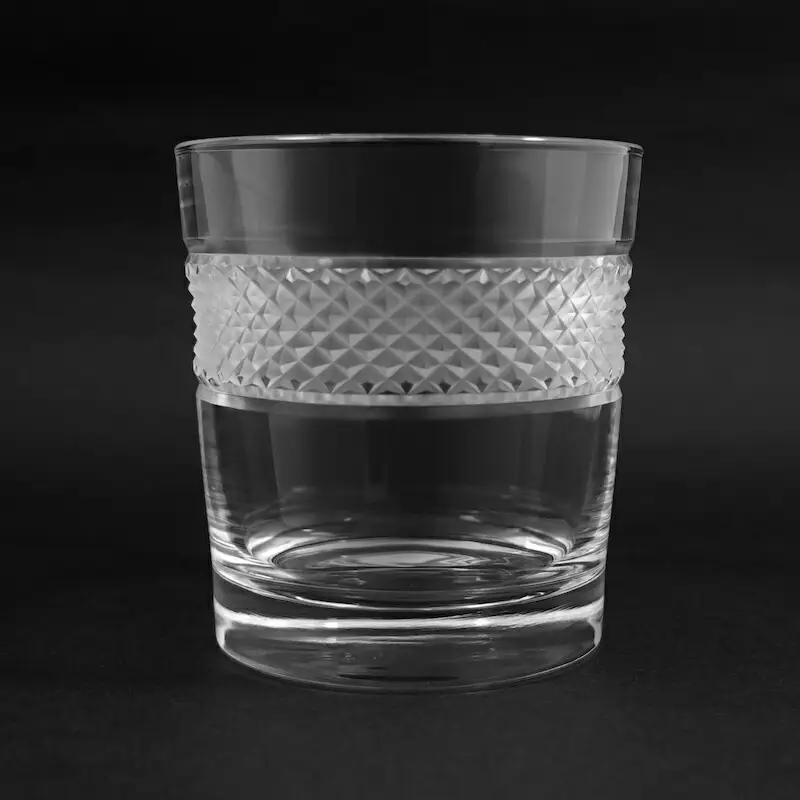 浅草切子 Bar’s Glass「スコット オールド」2個セット 化粧箱入り_0012-035-T04