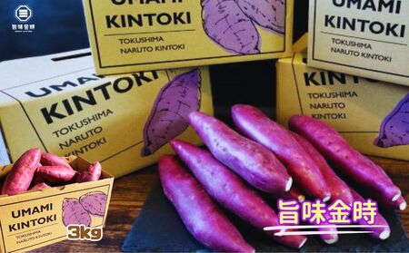 【予約受付中・2026年11月中旬頃より順次発送】鳴門市大津産　旨味金時 3kg　鳴門　ほくほく　天ぷら　焼き芋　スイーツ　さつまいも