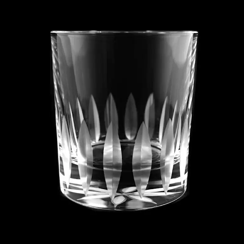 浅草切子 Bar’s Glass「フロリスト オールド」2個セット 化粧箱入り_0012-054-T04