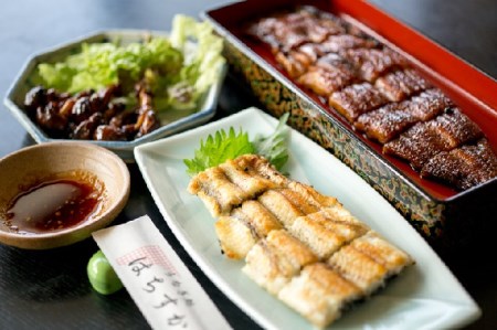 三河一色産 鰻3種バラエティーセット (蒲焼、白焼、肝焼) うなぎ処はちすか H026-029