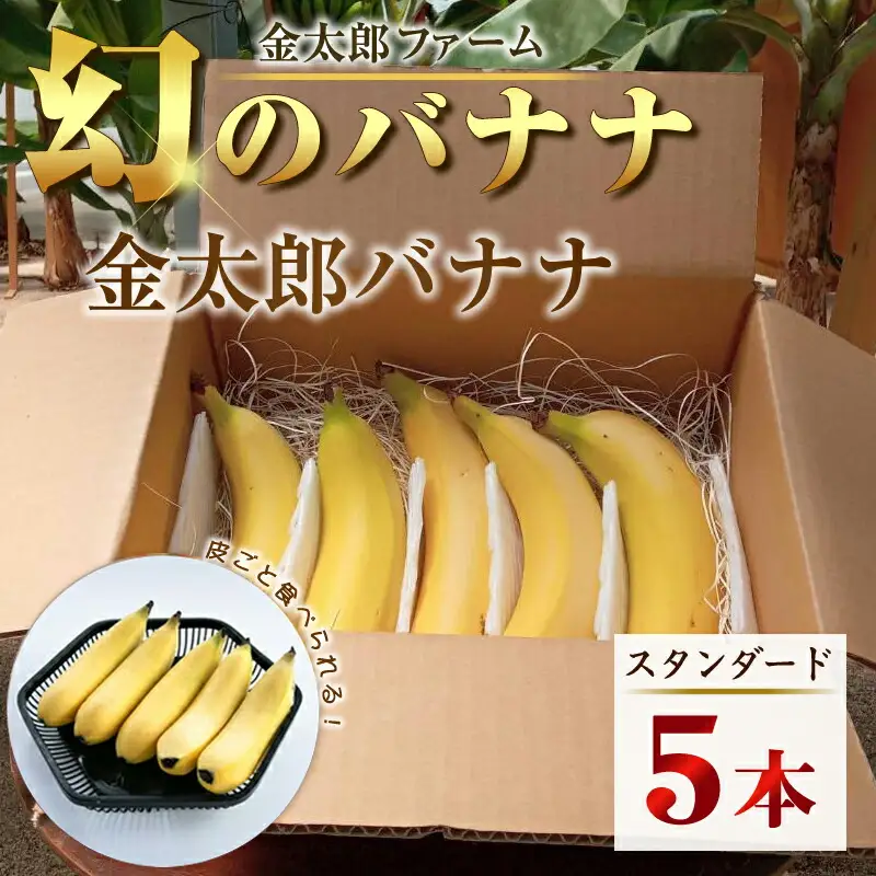 南足柄産国産バナナ スタンダード（栽培期間中農薬不使用）5本セット