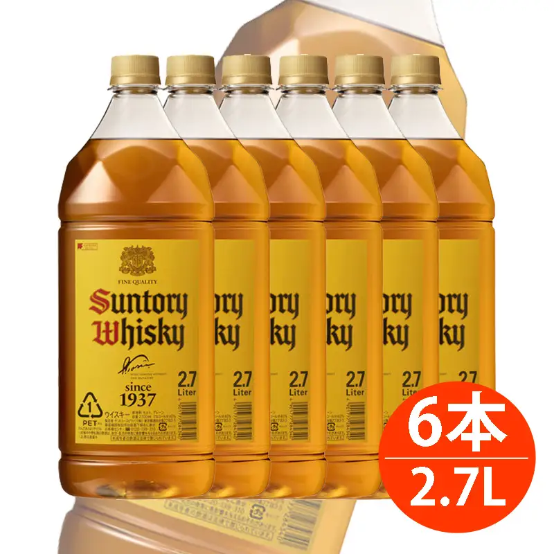 サントリー ウイスキー 角瓶 ペットボトル 2.7L 1ケース（6本） ／ 酒 お酒 山崎 山崎蒸溜所 ウィスキー ウイスキー 国産ウイスキー 国産ウィスキー ジャパニーズウイスキー 人気 オススメ おすすめ 宅飲み ご褒美 洋酒 ストレート ロック ハイボール 水割り お湯割り 万能 サントリー SUNTORY アルコール度数 40％ 40度 No.114