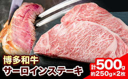 博多和牛 サーロインステーキ 500g（250g×2枚）株式会社エム・ケイ食品《30日以内に出荷予定(土日祝除く)》福岡県 鞍手郡 鞍手町 ステーキ 肉 サーロイン 牛肉 牛
