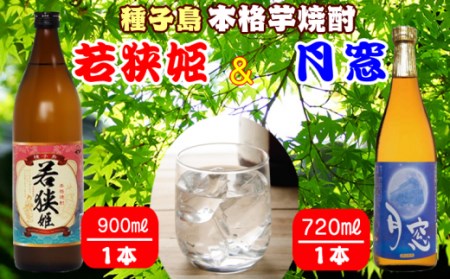 種子島 本格 芋 焼酎 若狭姫 900ml 月窓 720ml　NFN027【300pt】  