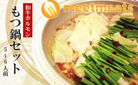 【和牛もつ鍋】5~6人前 もつ鍋 MTM012