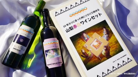 『ゆるキャン△』10年ぶりに会った時にぐびぐび飲める山梨赤白ワインセット（SKY）B15-720