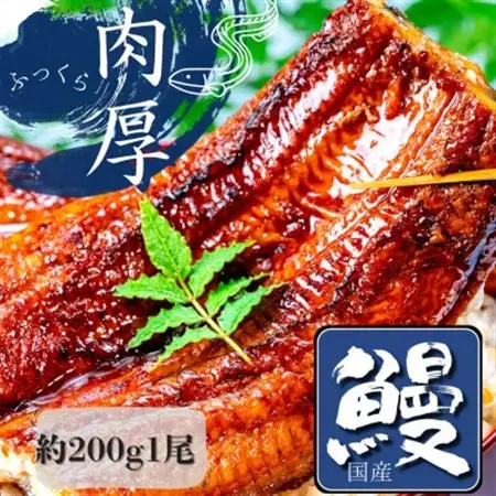 熟練された職人が作る「炭火焼き　国産うなぎ蒲焼」大サイズ約200g×1尾_魚介・海産物 うなぎ  ウナギ 鰻_【配送不可地域：離島】【1378497】