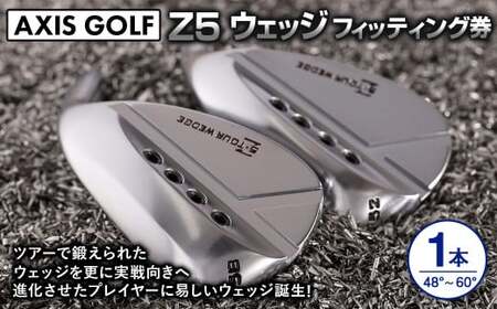 【アクシスゴルフ】Z5 ウェッジ 1本 48°～60°【フィッティング券 スペック要相談】ノンメッキ仕様 メッキ仕上げ スチールシャフト カスタマイズ オリジナル 選べる 選択 中・上級者 操作性 使いやすい おしゃれ axisgolf Z5 Wedge ゴルフ 送料無料