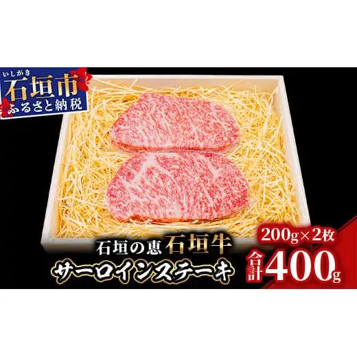 石垣の恵 石垣牛 サーロインステーキ 200g×2　KB-99