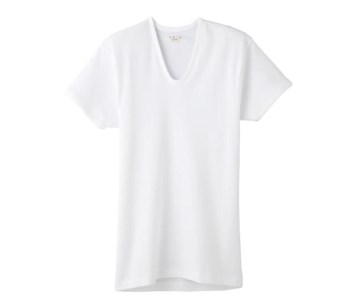 【グンゼ 快適工房】半袖肌着 男性用 U首 ホワイト Sサイズ（3枚セット）　012-H-GZ001-US