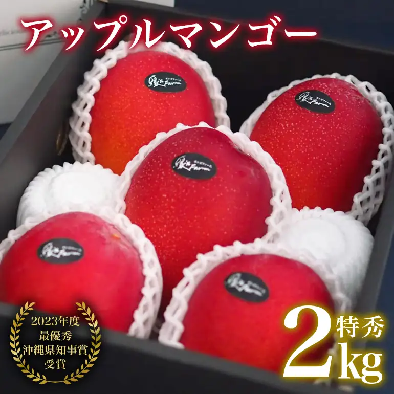 【 先行予約 2026年 発送 】 令和5年度最優秀賞受賞 縁sファームの アップルマンゴー 2kg ( 特秀 ) 沖縄県産 マンゴー アーウィンマンゴー 2キロ 国産 完熟マンゴー 果物 くだもの フルーツ 完熟 沖縄 お取り寄せ ギフト 産地直送 農家直送 糸満市 43-1