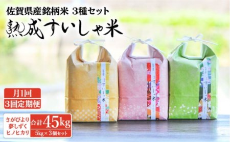 【定期便】 白米 令和7年産3銘柄米15kg NAO022 全3回 白米
