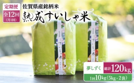 【定期便】 白米 令和7年産夢しずく10kg NAO053 全12回 白米