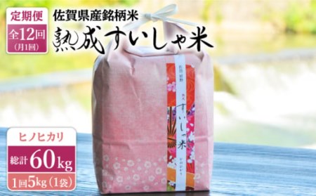 【定期便】 白米 令和7年産ヒノヒカリ5kg NAO059 全12回 白米
