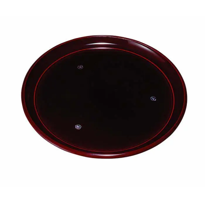 丸盆 27cm 総溜 明月 ［YG462］