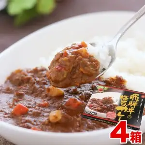 飛騨牛の極旨カレー　２食入り×４箱[C0012pi]