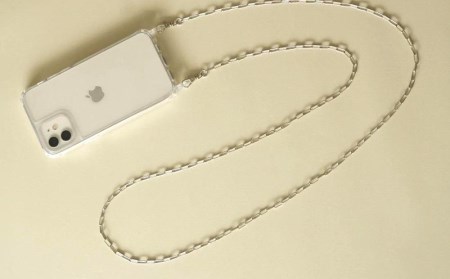 【LENERAオリジナルスマートフォンショルダー】 smartphone shoulder - shine - / silver