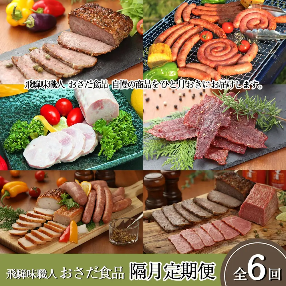 【隔月定期便 6回】飛騨味職人「おさだ食品 定期便」【57-C】