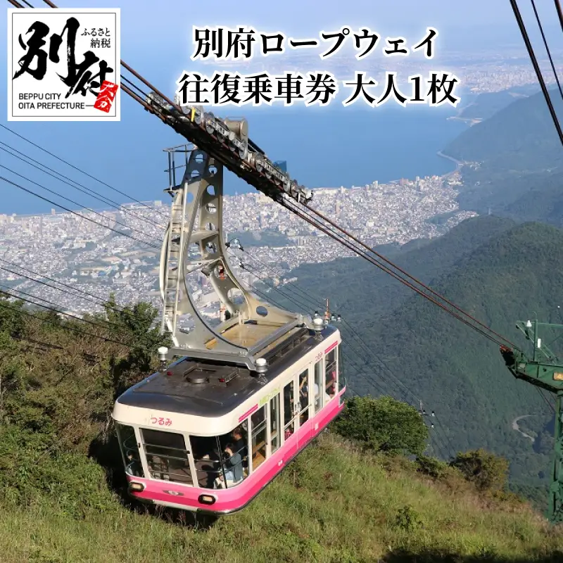 別府ロープウェイ　往復乗車券　大人　1枚_B029-002