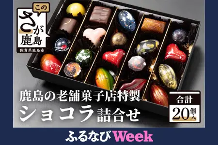 【ふるなびWEEK対象】【匠の技】菓子工房 ひのでや てづくり ショコラ 20個 詰め合わせセット【シェフのこだわりと技術が詰まったチョコレート】 C-95
