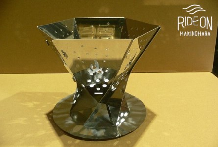 153-5 アウトドア用品 ミニサイズ焚き火台「WFT2」