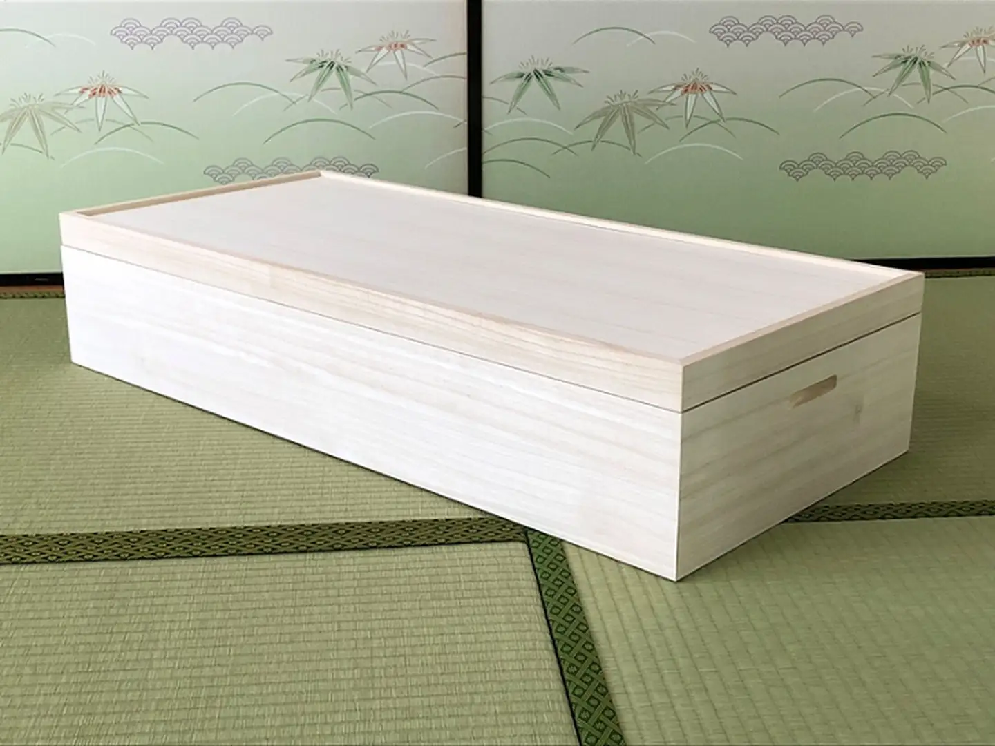 桐たんす 着物収納の定番 桐箱1段 KR-8M：B505-001