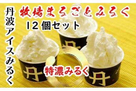 牧場まるごとみるく 丹波みるくアイス 12個〈丹波市〉アイスクリーム